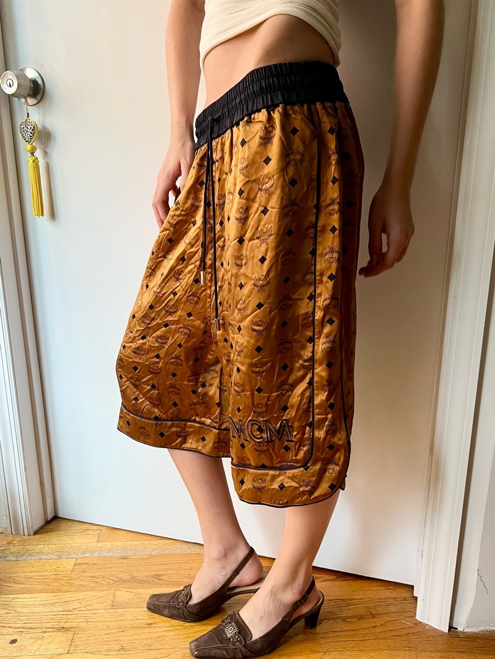 MCM luxury silk jersey shorts - Picture 4 of 15